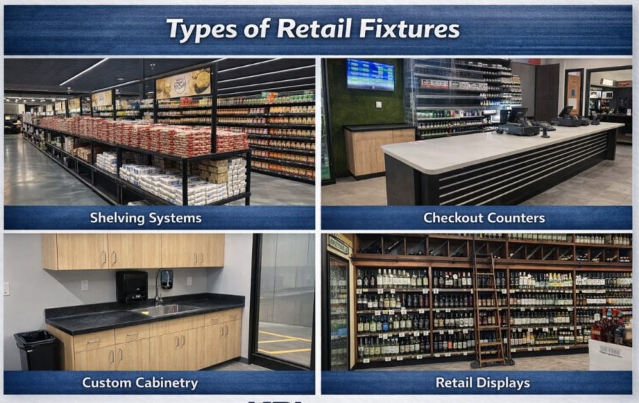Retail fixtures and store displays manufactured by KPI Concepts