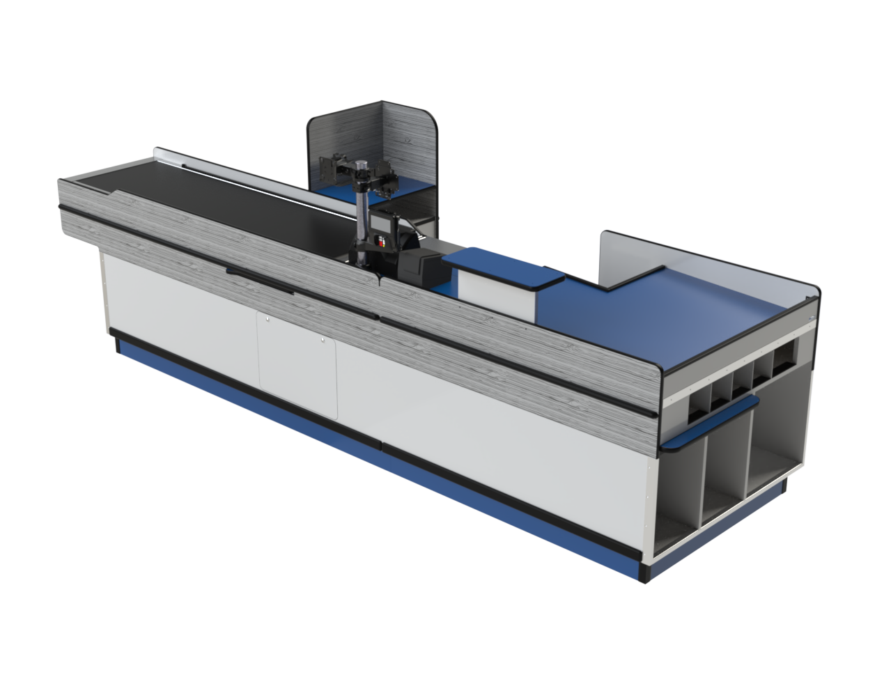 Cbcl1001 Standard Checklane With Cashier Section Render 2