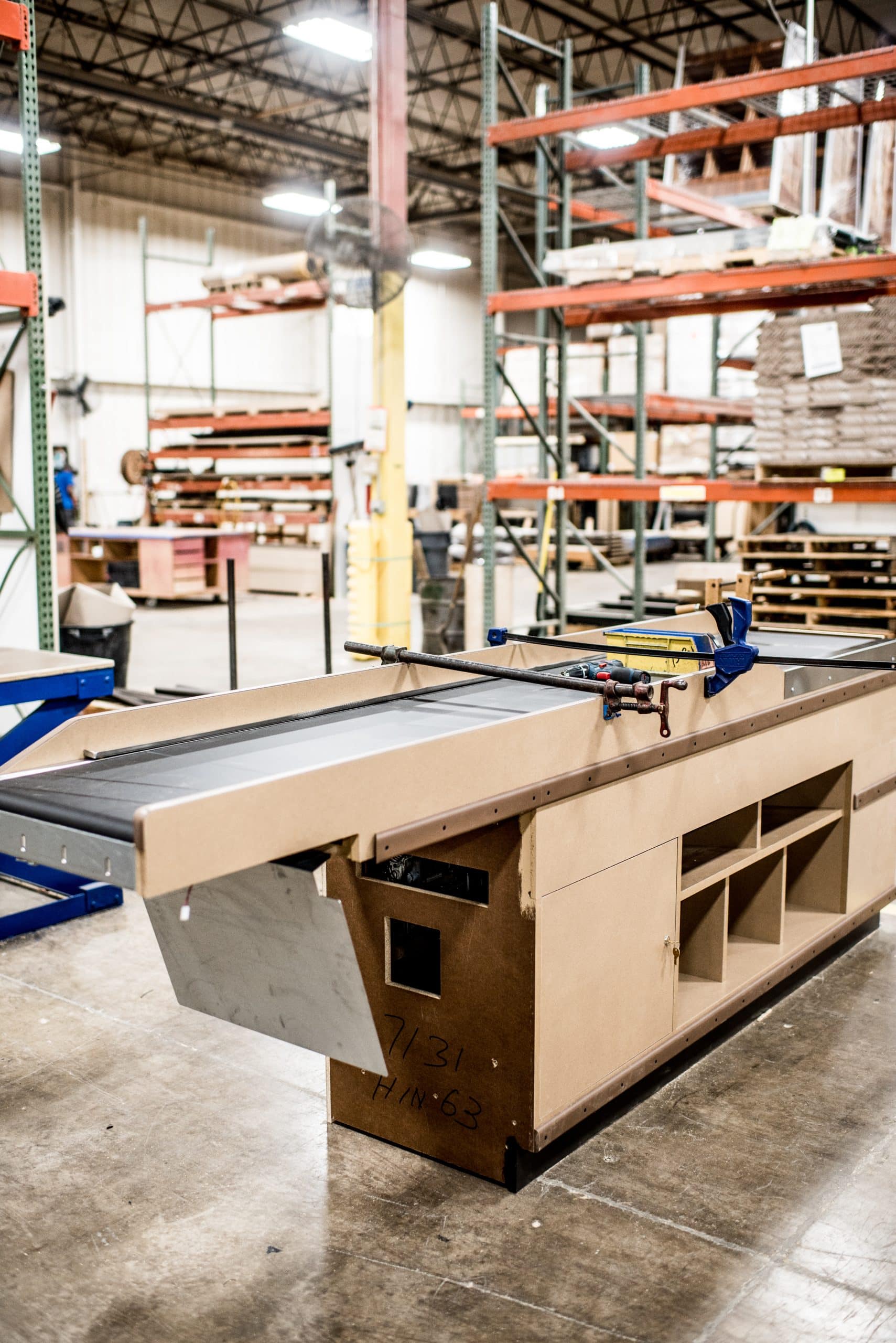 Checklane assembly and fixture production by KPI Concepts